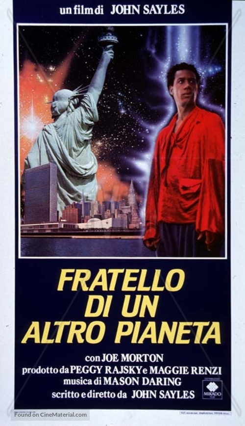 The Brother from Another Planet - Italian Movie Poster