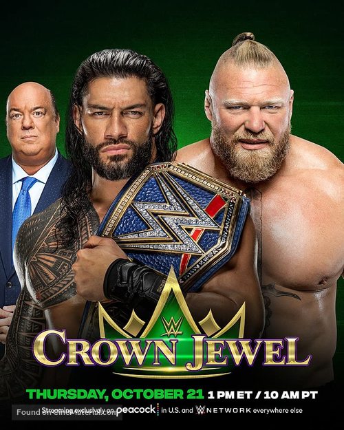 WWE Crown Jewel - Movie Poster