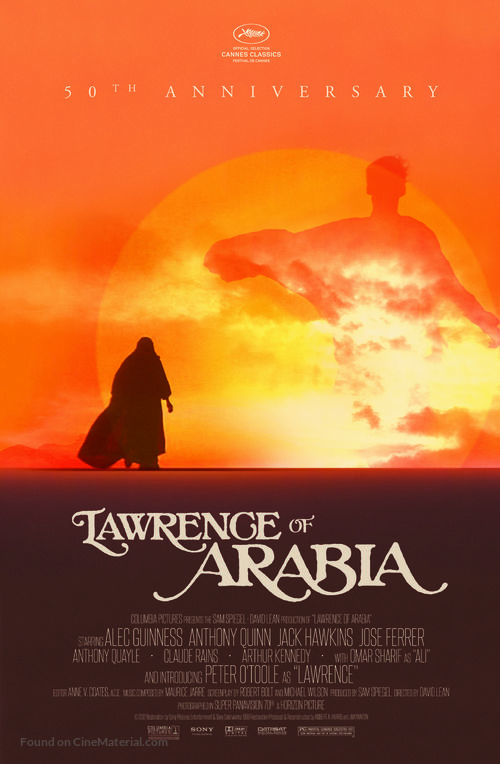 Lawrence of Arabia - Re-release movie poster