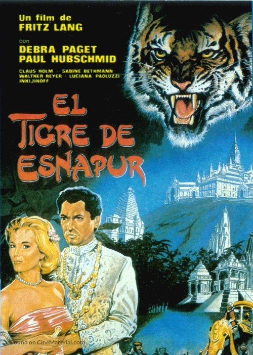 Der Tiger von Eschnapur - Spanish Movie Poster