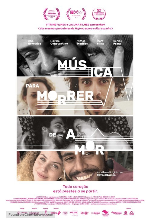 M&uacute;sica para Morrer de Amor - Brazilian Movie Poster