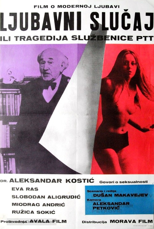 Ljubavni slucaj ili tragedija sluzbenice P.T.T. - Yugoslav Movie Poster