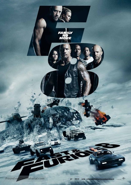 The Fate of the Furious - Danish Movie Poster
