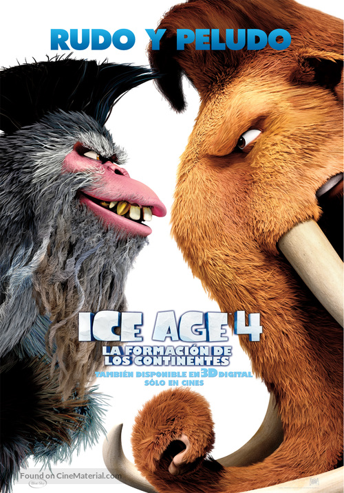 Ice Age: Continental Drift - Spanish Movie Poster