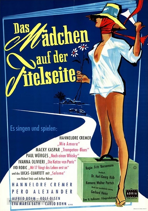 Das M&auml;dchen auf der Titelseite - German Movie Poster