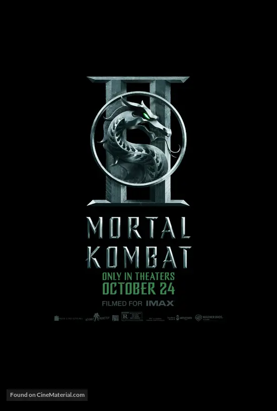 Mortal Kombat II 2026 movie poster featuring Johnny Cage and Outworld warriors