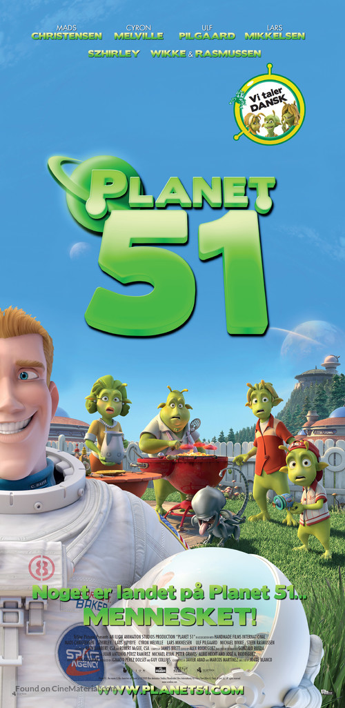 Planet 51 - Danish Movie Poster