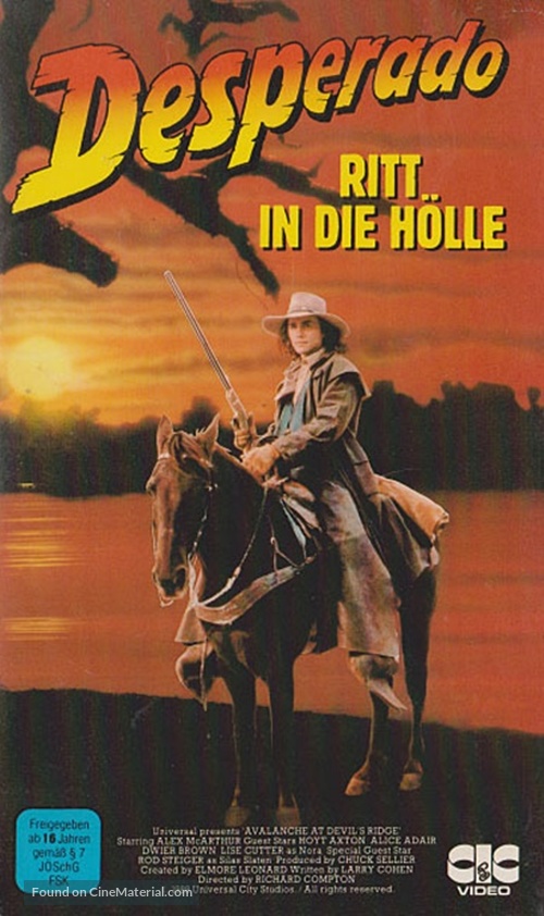Desperado: Avalanche at Devil&#039;s Ridge - German VHS movie cover