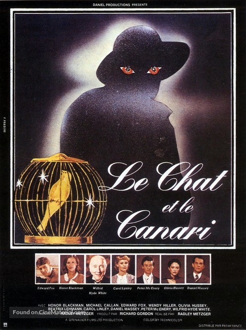 The Cat and the Canary - French Movie Poster