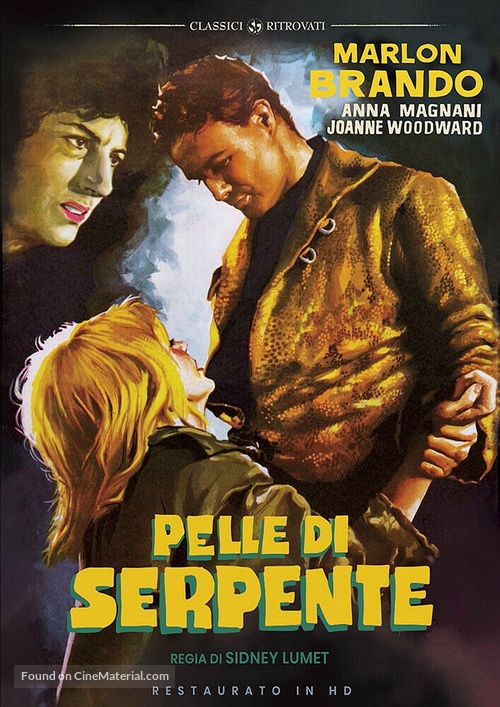 The Fugitive Kind - Italian DVD movie cover