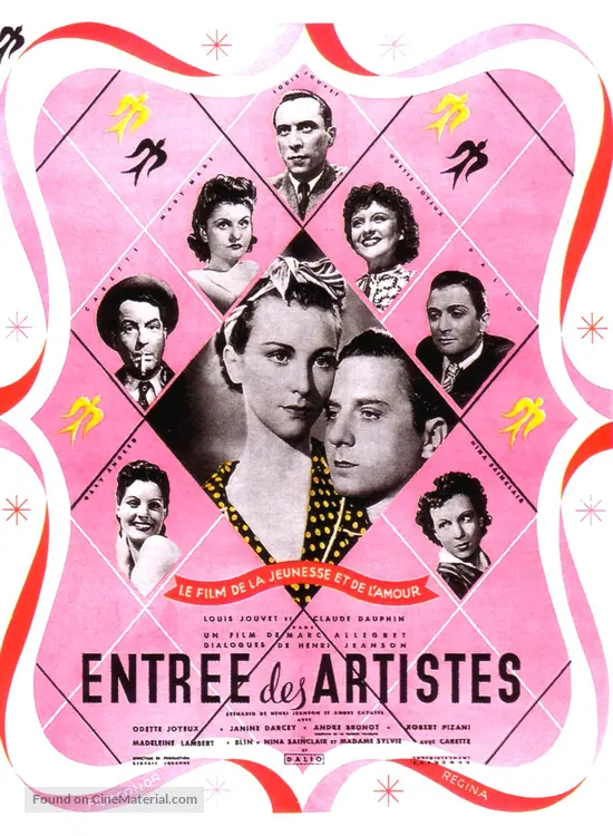 Entr&eacute;e des artistes - French Movie Poster