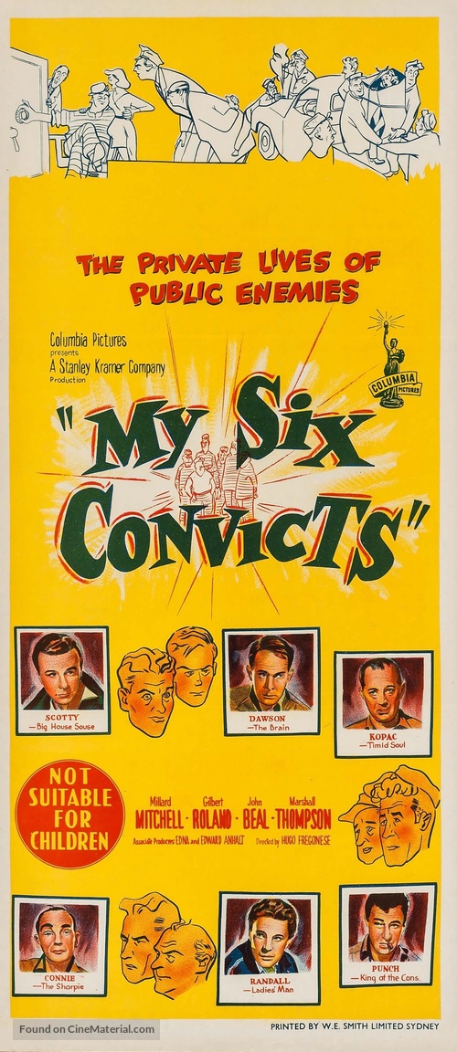 My Six Convicts - Australian Movie Poster