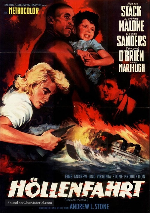 The Last Voyage - German Movie Poster