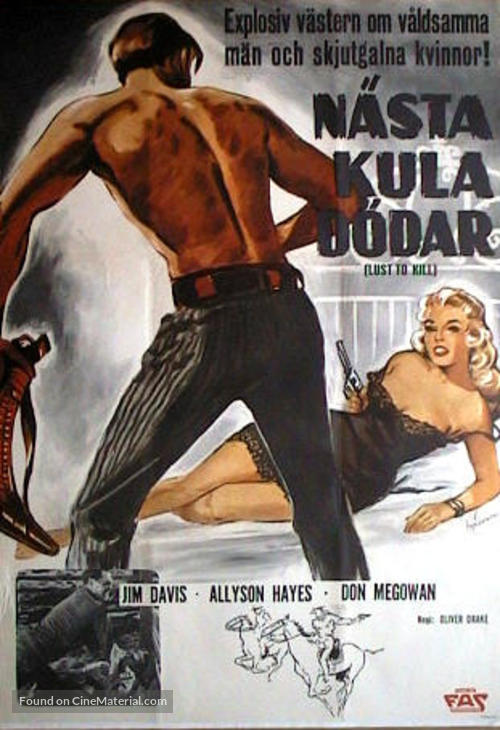 A Lust to Kill - Norwegian Movie Poster