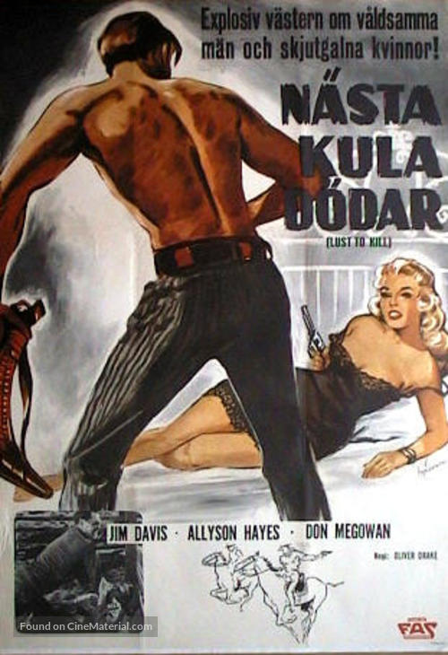 A Lust to Kill - Swedish Movie Poster