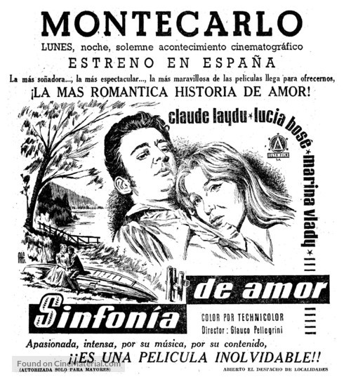 Sinfonia d&#039;amore - Spanish poster