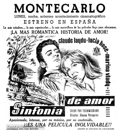 Sinfonia d&#039;amore - Spanish poster