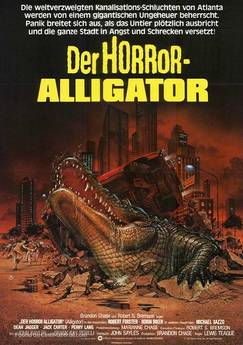 Alligator - German Movie Poster