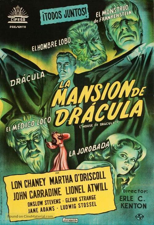 House of Dracula - Spanish Movie Poster