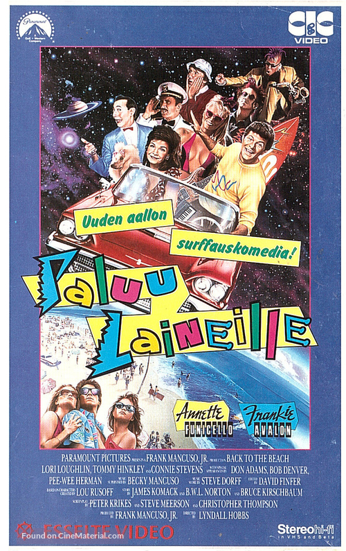 Back to the Beach - Finnish VHS movie cover