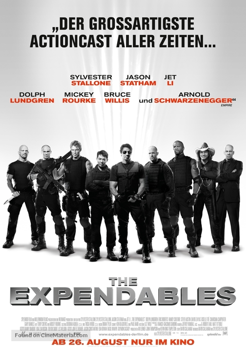The Expendables - German Movie Poster