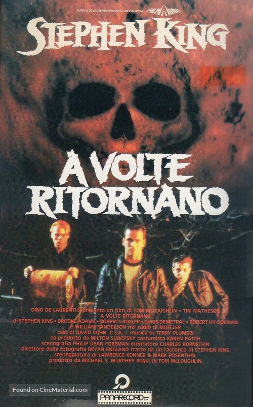 Sometimes They Come Back - Italian VHS movie cover