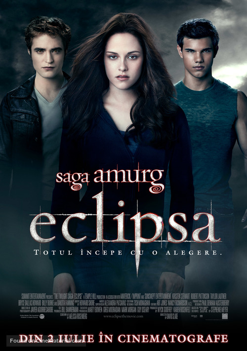 The Twilight Saga: Eclipse - Romanian Movie Poster