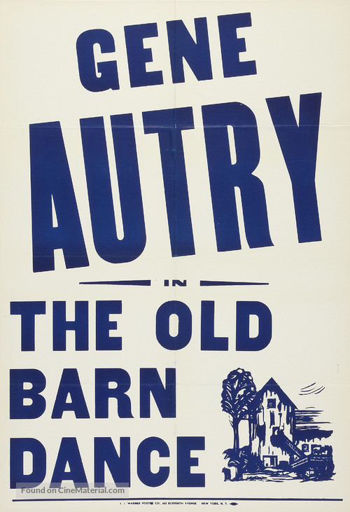 The Old Barn Dance - Re-release movie poster
