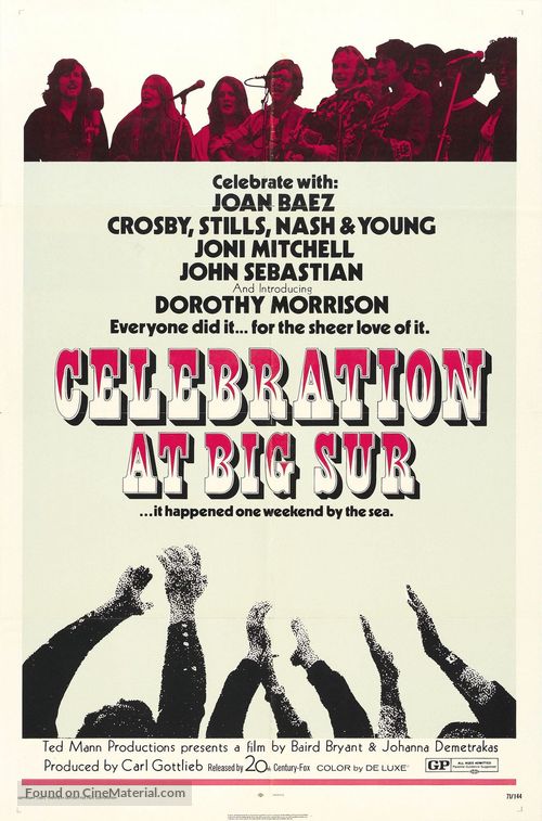 Celebration at Big Sur - Movie Poster