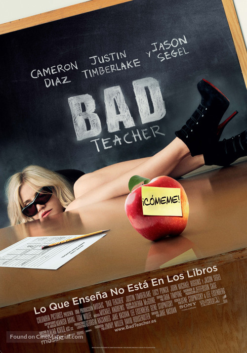 Bad Teacher - Spanish Movie Poster