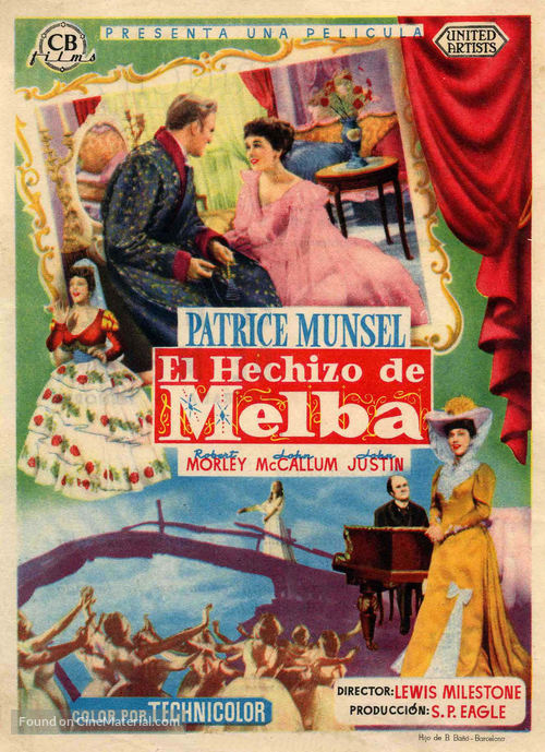 Melba - Spanish Movie Poster