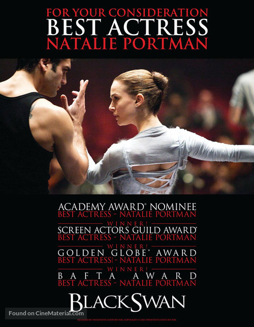 Black Swan - For your consideration movie poster