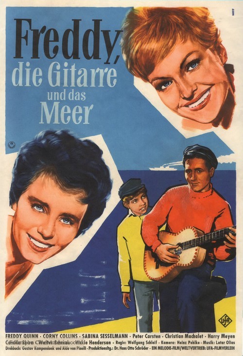 Freddy, die Gitarre und das Meer - German Movie Poster