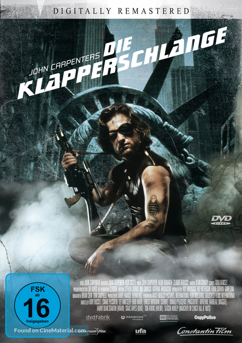 Escape From New York - German DVD movie cover