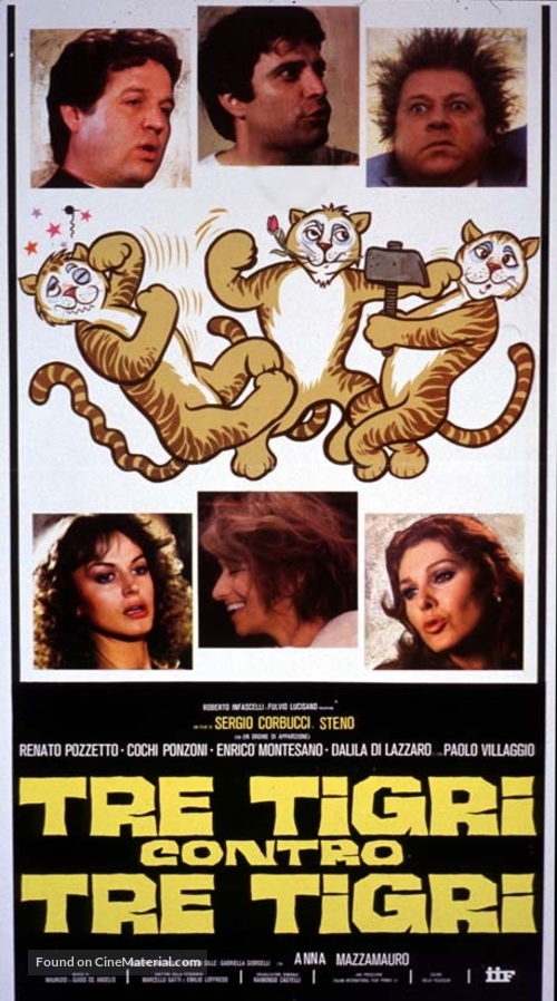 Tre tigri contro tre tigri - Italian Movie Poster