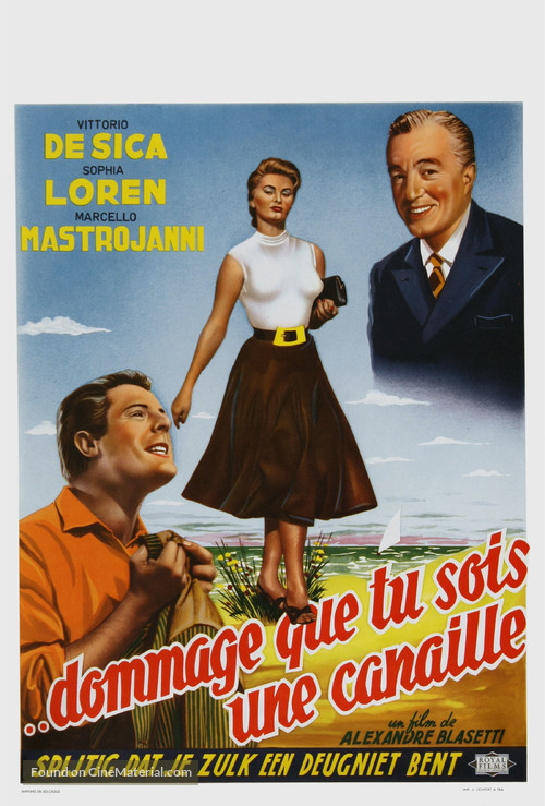Peccato che sia una canaglia - Belgian Movie Poster