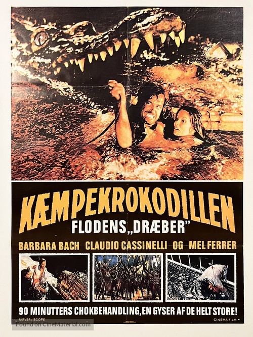 Il fiume del grande caimano - Danish Movie Poster