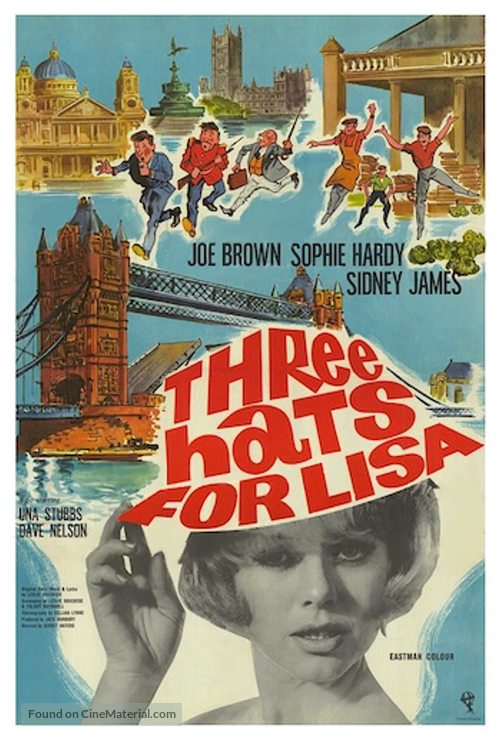 Three Hats for Lisa - British Movie Poster