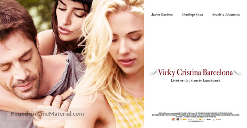 Vicky Cristina Barcelona - Danish Movie Poster