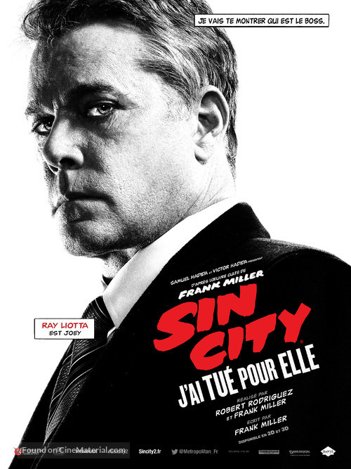 Sin City: A Dame to Kill For - French Movie Poster