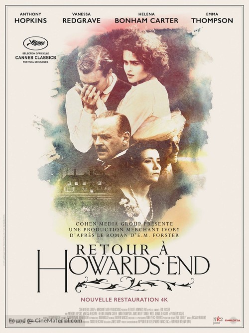 Howards End - French Re-release movie poster