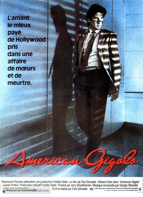 American Gigolo - French Movie Poster