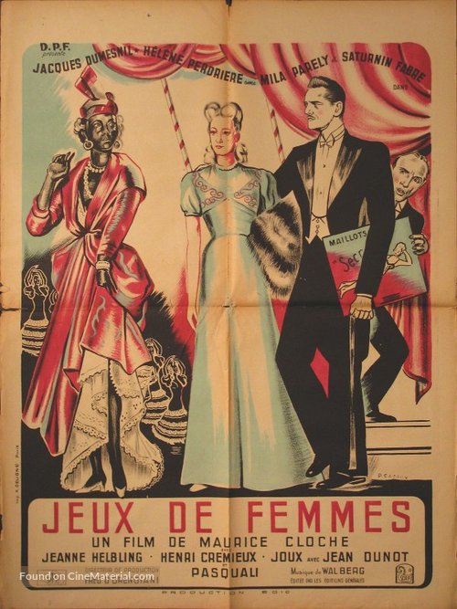 Jeux de femmes - French Movie Poster