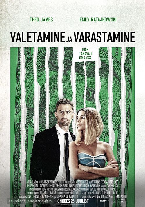 Lying and Stealing - Estonian Movie Poster