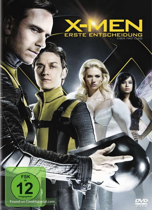 X-Men: First Class - German DVD movie cover