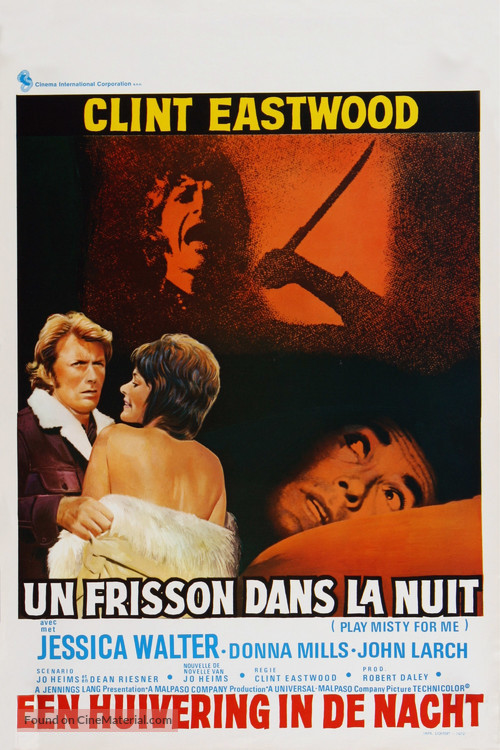 Play Misty For Me - Belgian Movie Poster