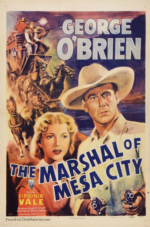 The Marshal of Mesa City - Re-release movie poster