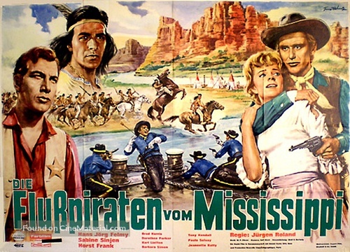 Die Flu&szlig;piraten vom Mississippi - German Movie Poster