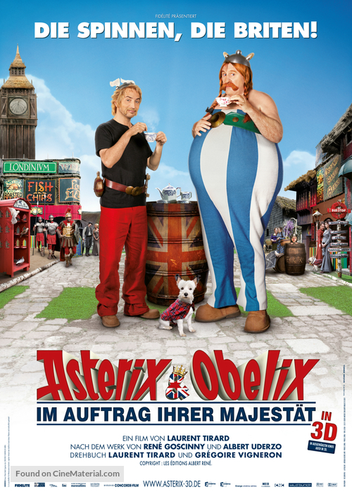 Ast&eacute;rix et Ob&eacute;lix: Au Service de Sa Majest&eacute; - German Movie Poster