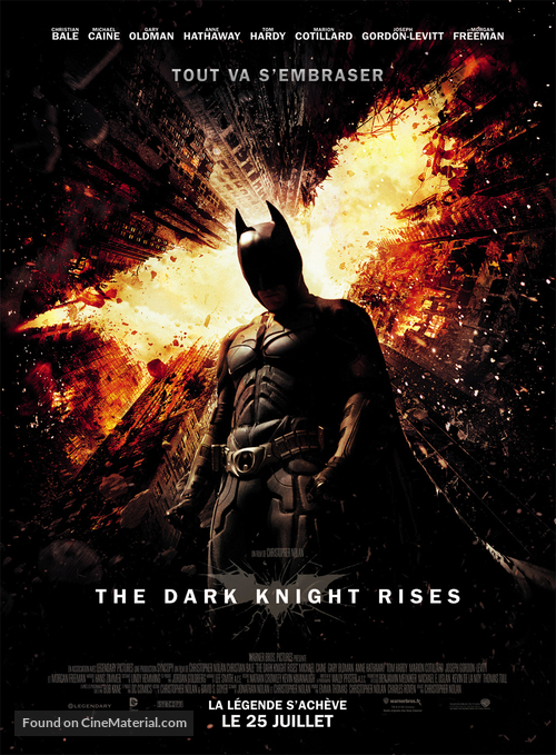 The Dark Knight Rises - French Movie Poster